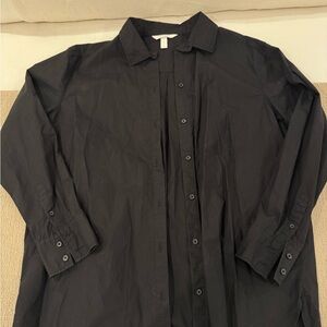 H&M Black Button Down Shirt Classic Style